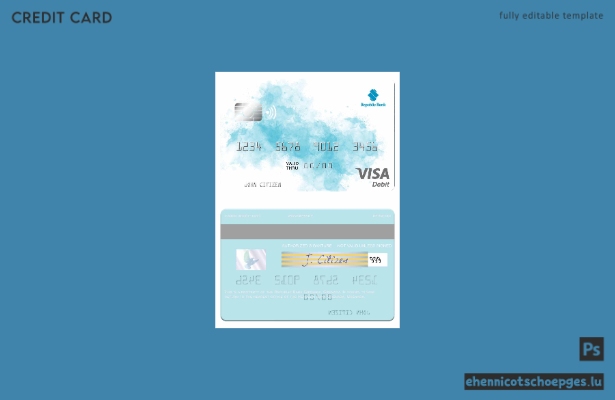 Beispielvorschau der Grenada Republic Bank Grenada Visa Debitkarte